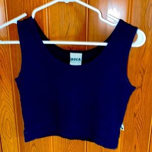 Vintage navy Blue Ladies Top.